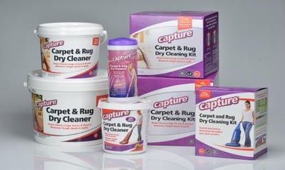 Capture dry carpet cleaner